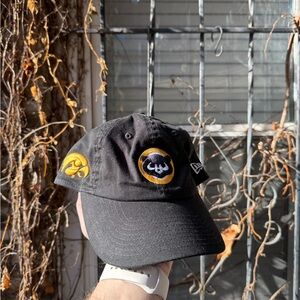 Black and yellow New Era Cubs X Iowa cap